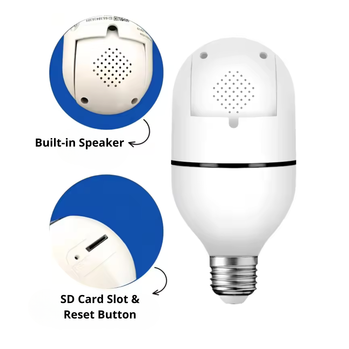 360° Smart Wi-Fi Security Bulb Camera